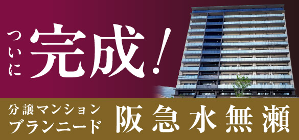 ブランニード阪急水無瀬　ついに完成